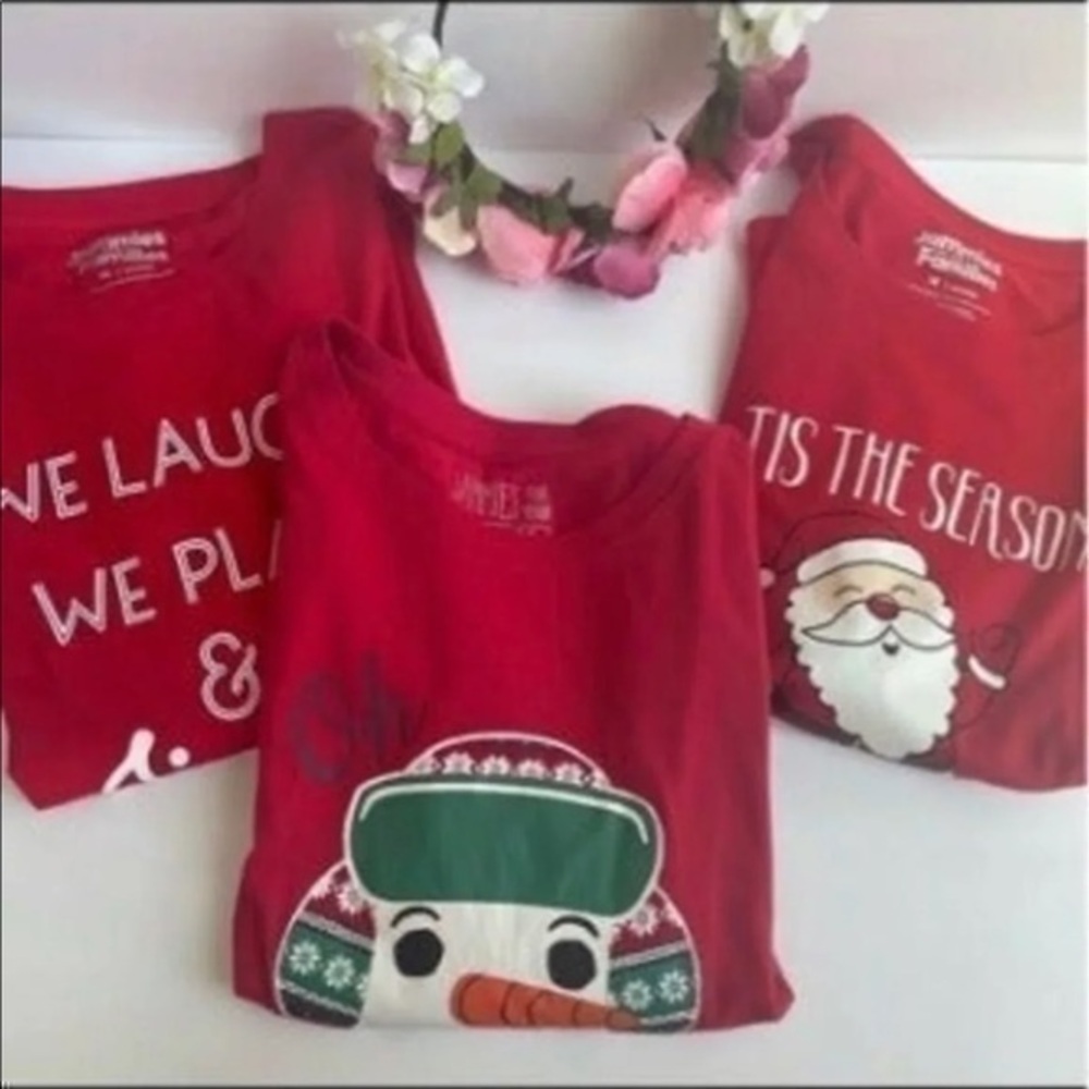 Women’s Christmas Pajama Shirt Bundle Lot